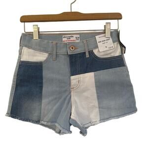 NEW Abercrombie Kids High Rise Mom Short sz 13/14